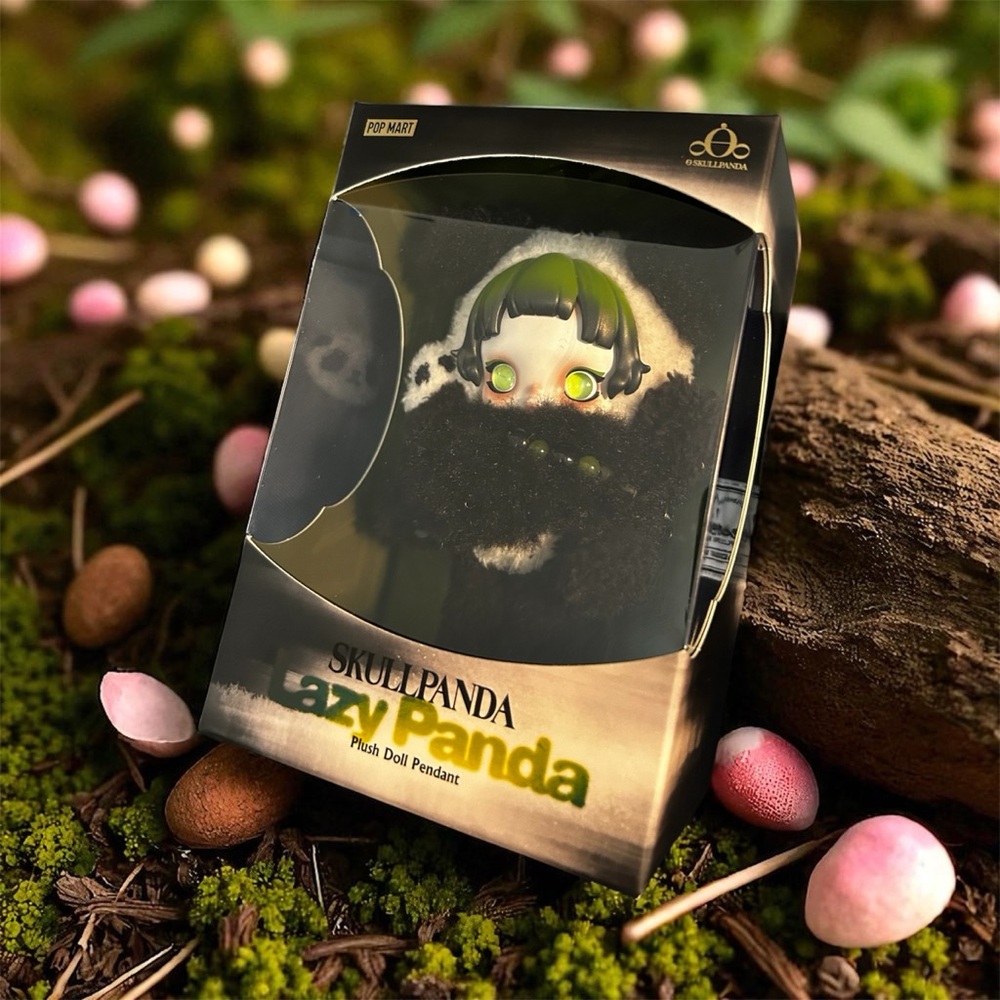 Skullpanda Lazy Panda Plush Doll Pendant